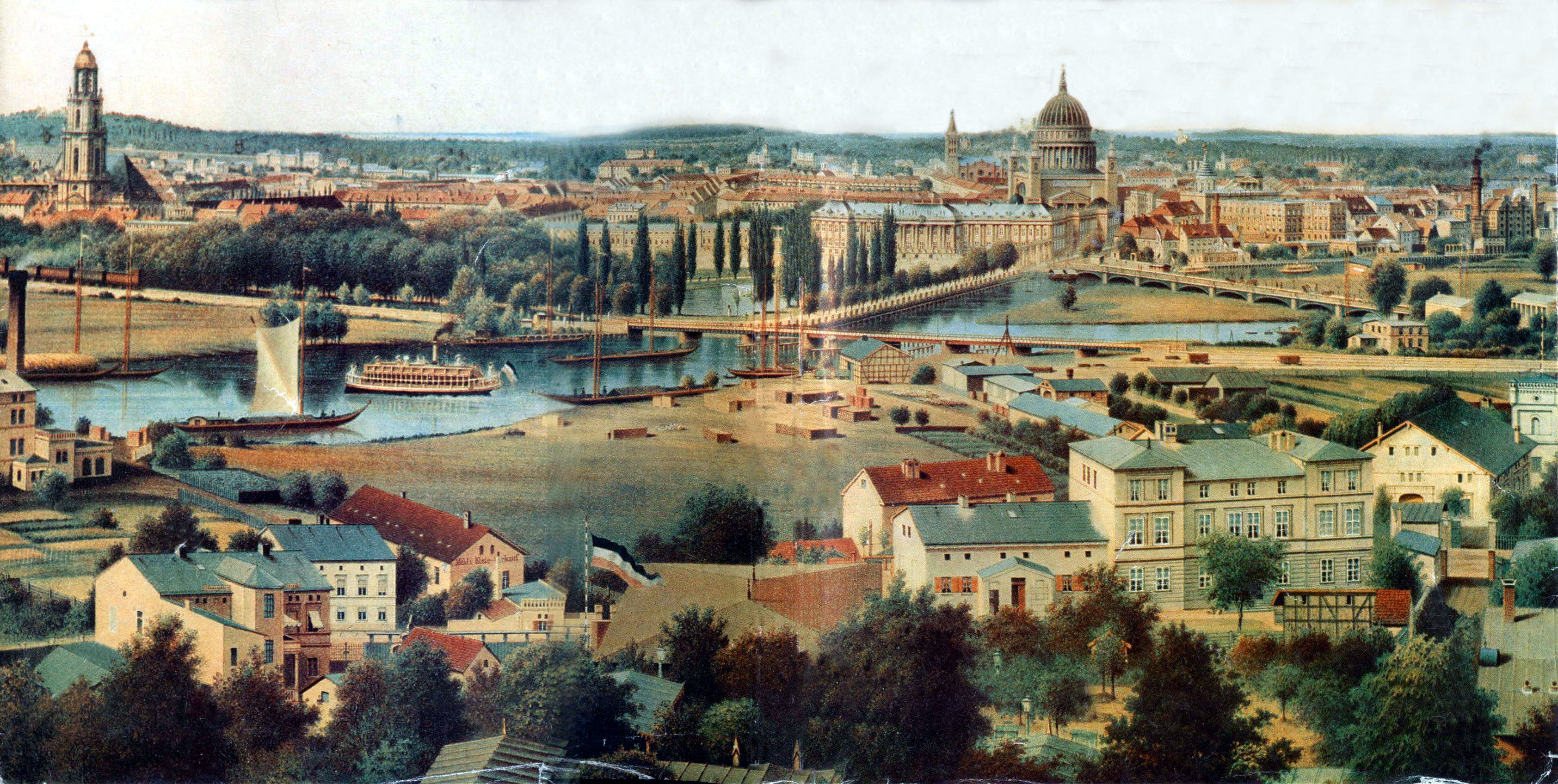 Potsdam stadtblick 1871